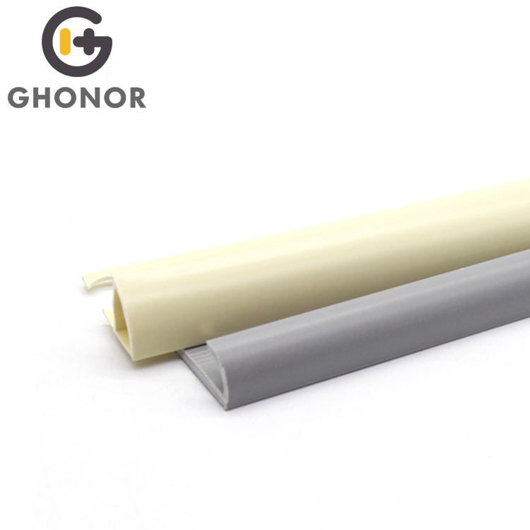 Round Edge Grey Ceramic PVC Tile Trim Corners
