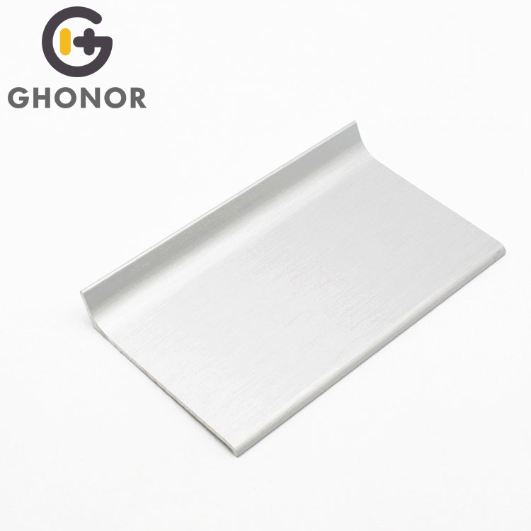 Aluminum Alloy Material Flexible Trim Silver Baseboard