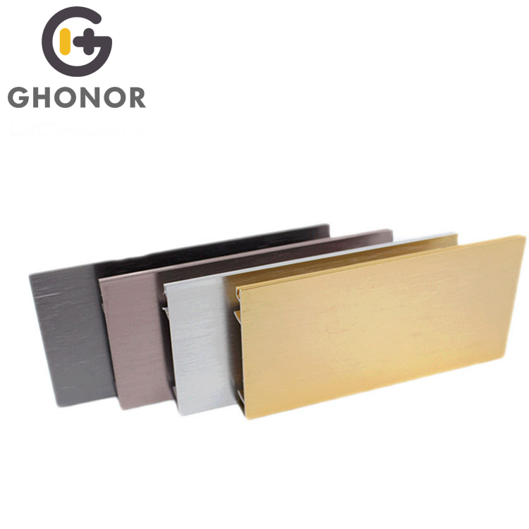 Baseboard Manufacturers Aluminium  Metal Wall Flooring Edge Skirting Board Tile Trim Profile Baseboard