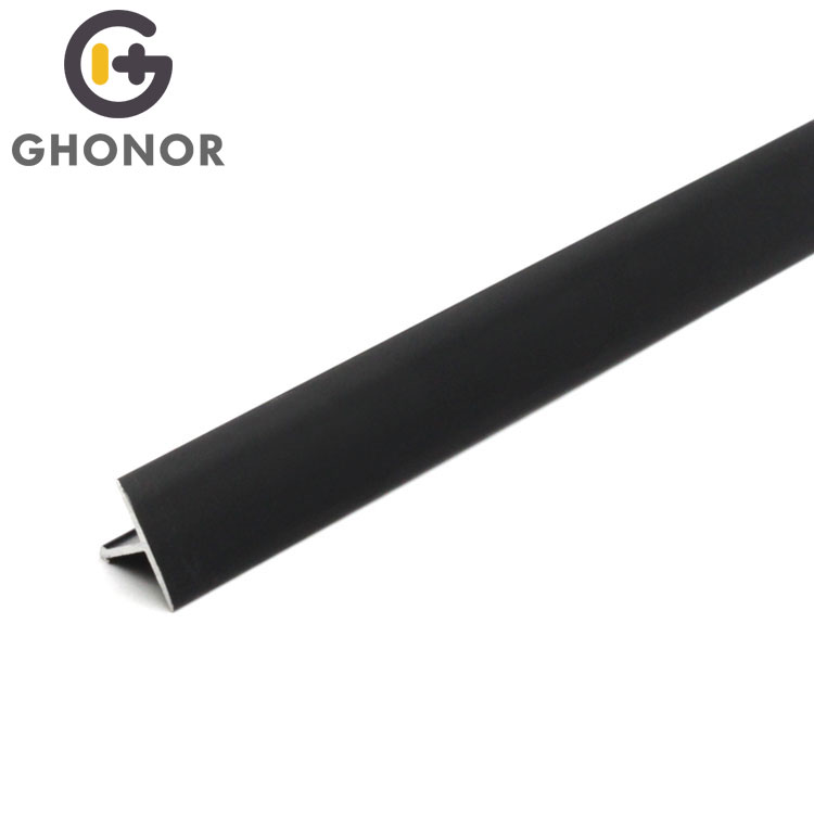 Black Color Aluminum Flexible Carpet Tile Trim