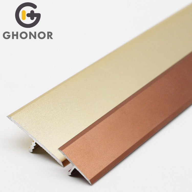 Modern Decorative Aluminium Metal Material Door Threshold Flat Transition Strip for Floor