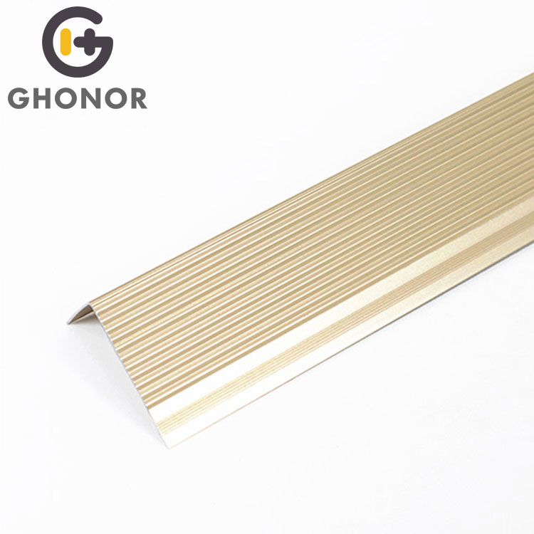 Residential Aluminum Flat L Shape Stair Tread Nosing