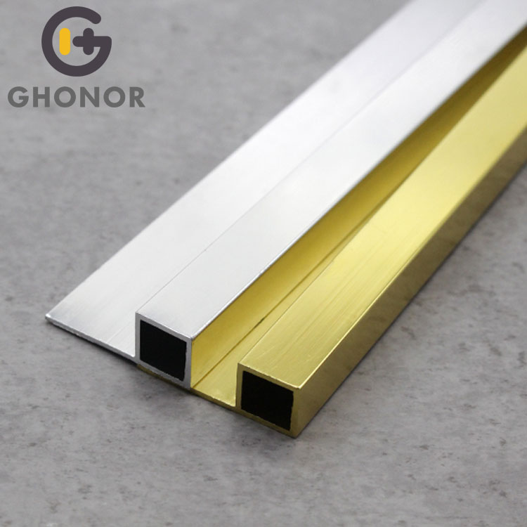 Decorative Box Square Edge Indian Gold Aluminium Profile