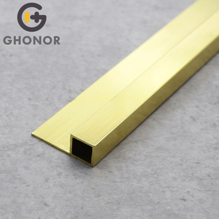 Decorative Box Square Edge Indian Gold Aluminium Profile Decorative Box Square Edge Indian Gold Aluminium Profile