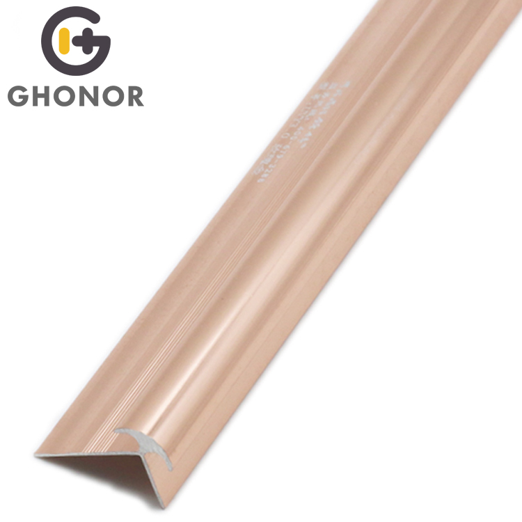 Metal Home Accessories Rose Gold Aluminum Extrusion Corner