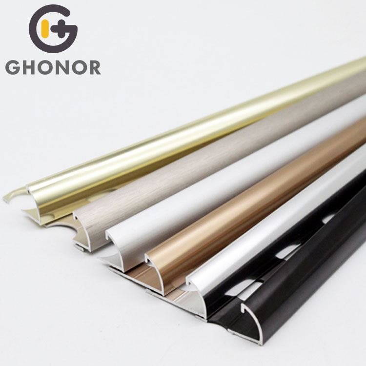 Flexible Metal Quarter Round Decking Open Type Edge Trim