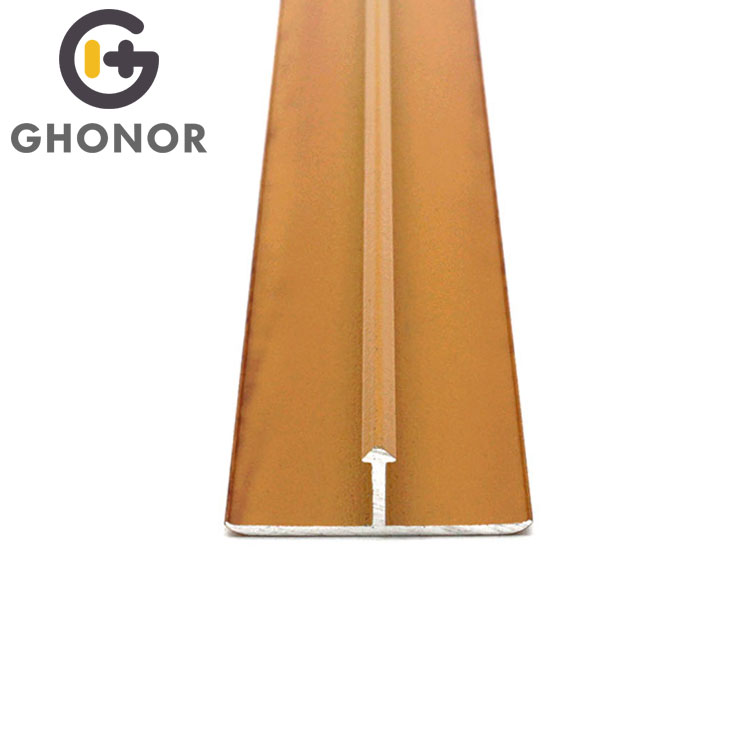 Multipurpose Metal T Shape Tile Trim Gold Floor Transition Strips Multipurpose Metal T Shape Tile Trim Gold Floor Transition Strips