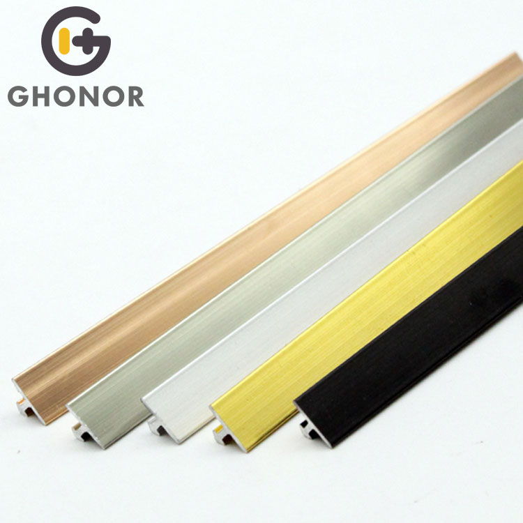 Customizable Aluminium Wall Decor Edging Tile Finishing T Shaped Edge Trim