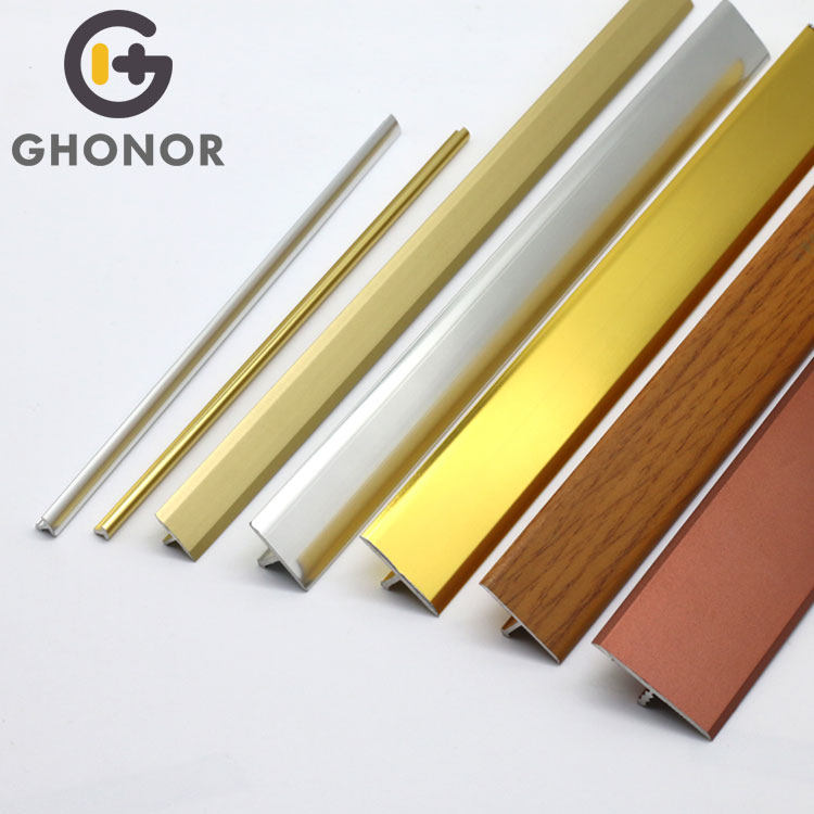 Metal Aluminum T Shaped Tile Edging Trim