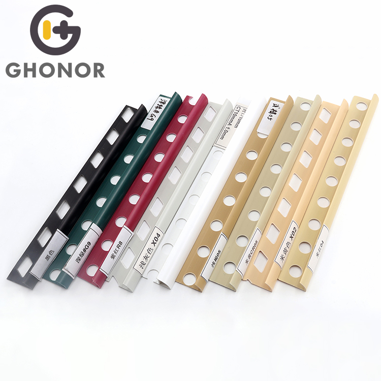 Plastic Pvc Bullnose Round Tile Edging Trim