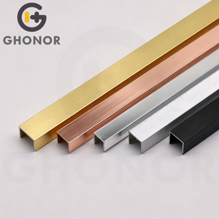 U Shaped Metal Edge Trim Listello