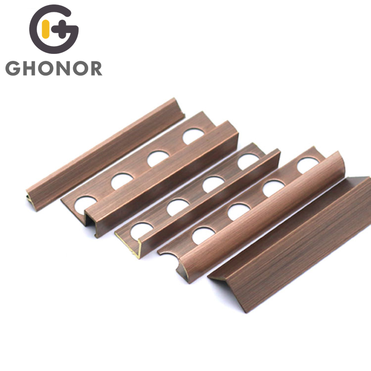 Copper Tile Edge Trim Building Construction Materials Brass Corner Trim