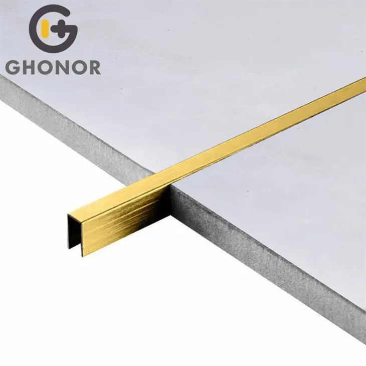 Polished U Shape Stainless Tile Edge Trim