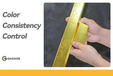 Anodized Aluminum Decorative Profiles with Consistent Color Control