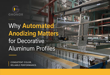 Why fully automated anodizing is better for decorative aluminum profiles