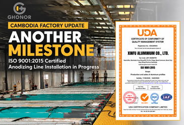 Ghonor Cambodia Factory Achieves ISO Certification as Anodizing Line Installation Progresses